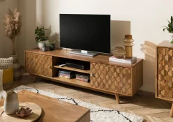MOSAYK Szafka RTV #111 Akacja lakierowana 170x42x48 cm