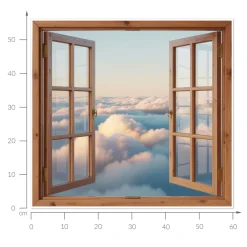 Naklejka dziura 3D lotnicze odkrycie efekt dziury 60x56
