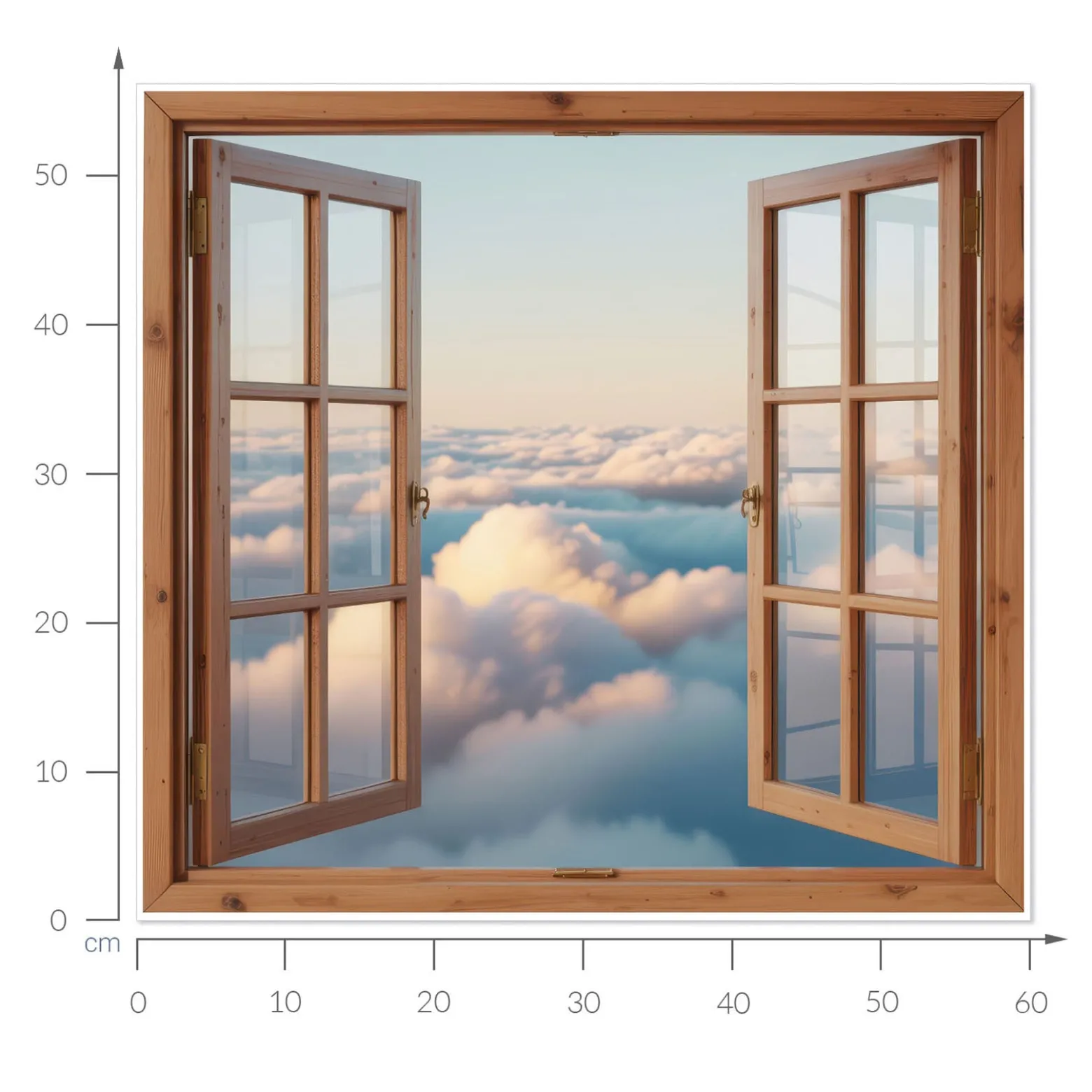Naklejka dziura 3D lotnicze odkrycie efekt dziury 60x56