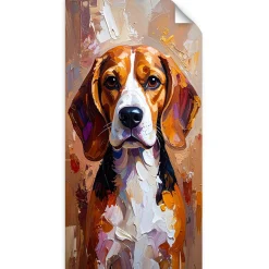 Naklejka na ścianę do pokoju młodzieżowego Feeby Pies Labrador 40x80