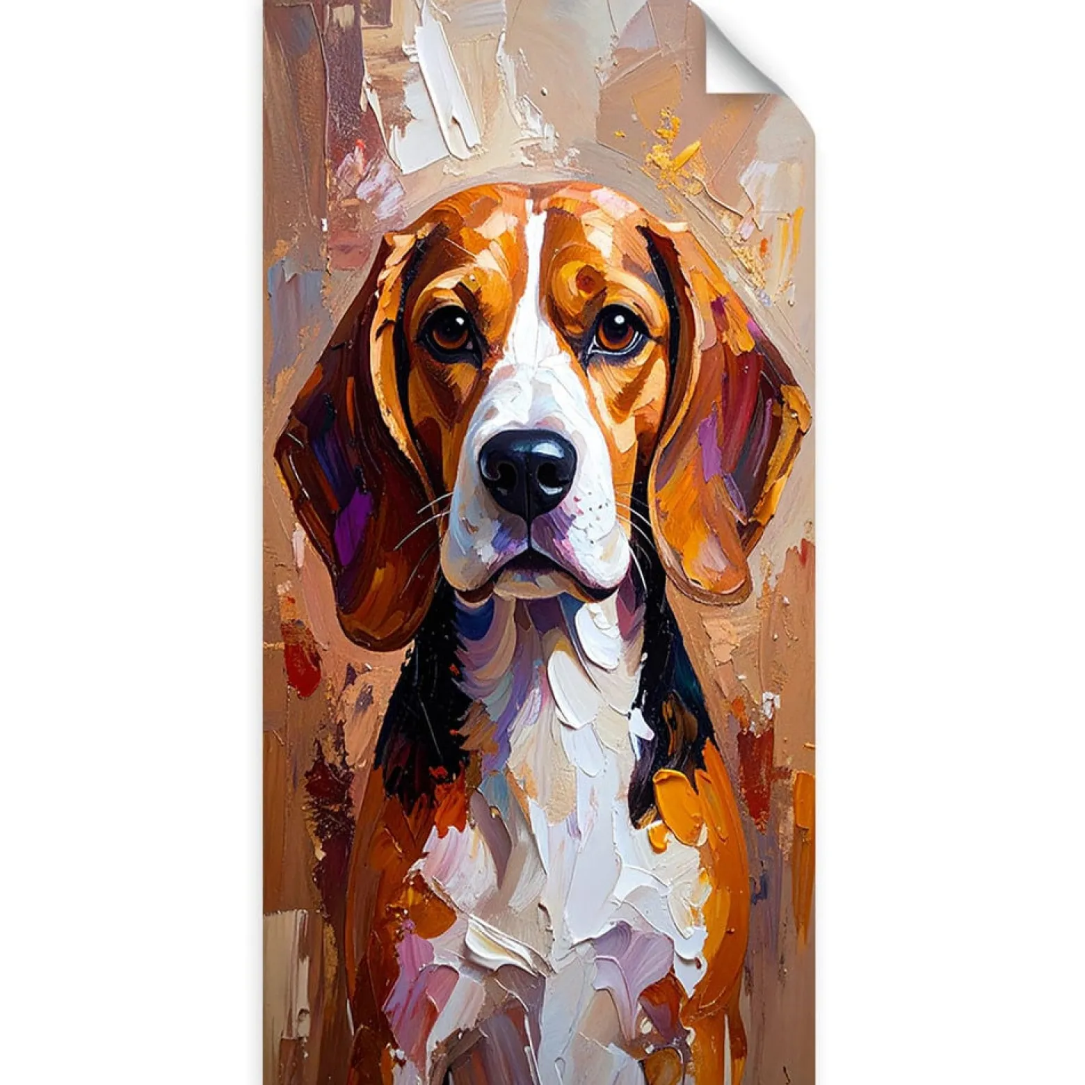 Naklejka na ścianę do pokoju młodzieżowego Feeby Pies Labrador 40x80