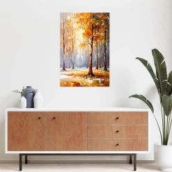 Naklejka na ścianę Feeby Krajobraz Drzewa Las Natura 20x30