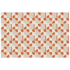 Naklejki na kafelki 10x10 cm Geometria z łukami i liniami 24 szt.