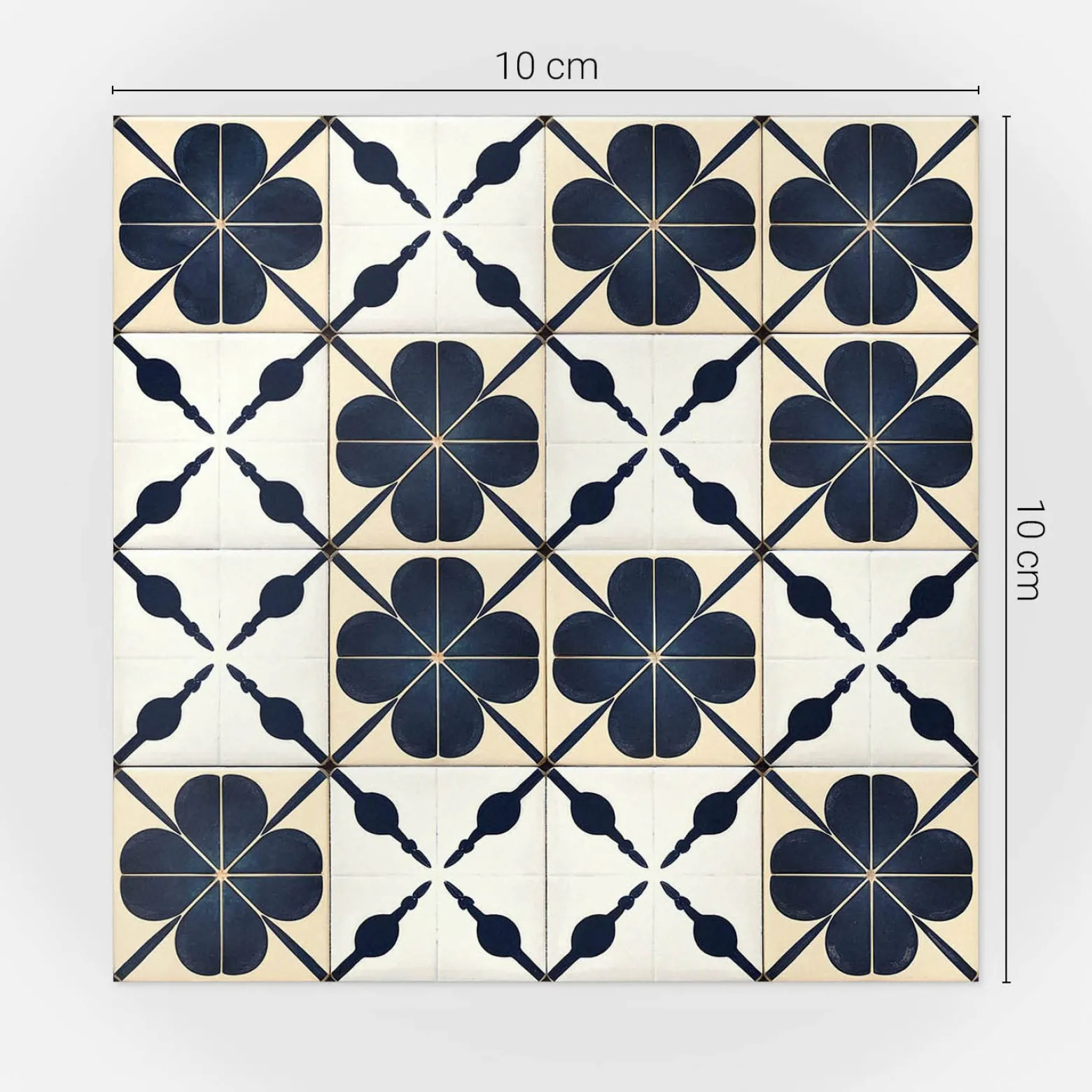 Naklejki na kafelki 10x10 cm Graficzne motywy geometryczne 24 szt.