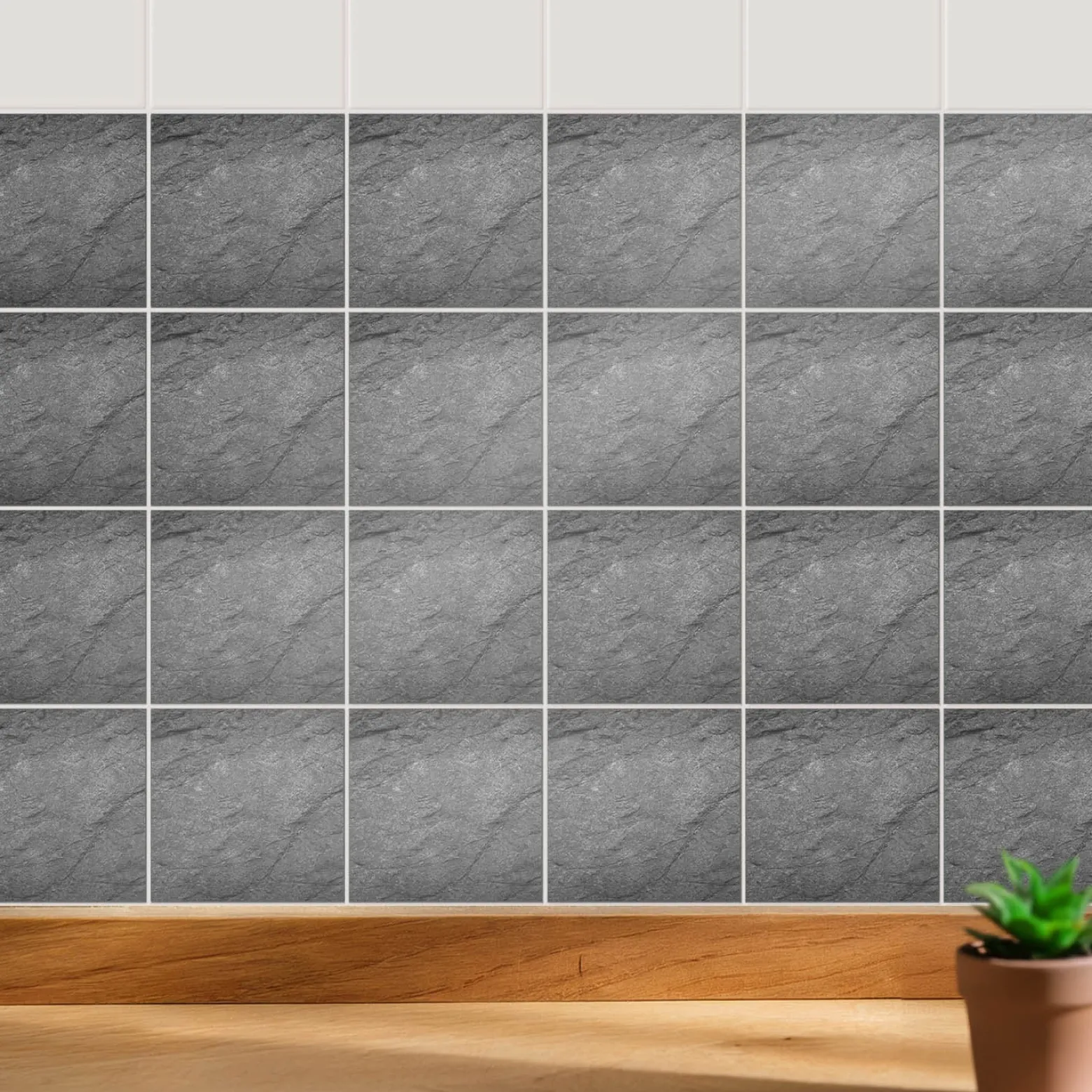 Naklejki na kafelki 10x10 cm Tekstura kamienia naturalnego 24 szt.