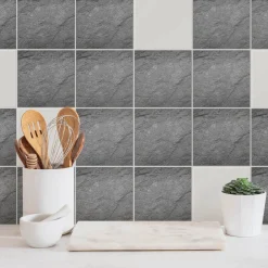 Naklejki na kafelki 10x10 cm Tekstura kamienia naturalnego 24 szt.