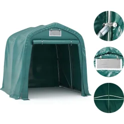 Namiot magazynowy Zielony 1.6 x 2.4 m Tkanina vidaXL