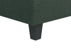 Narożna sofa modułowa tapicerowana 4-osobowa ciemnozielona