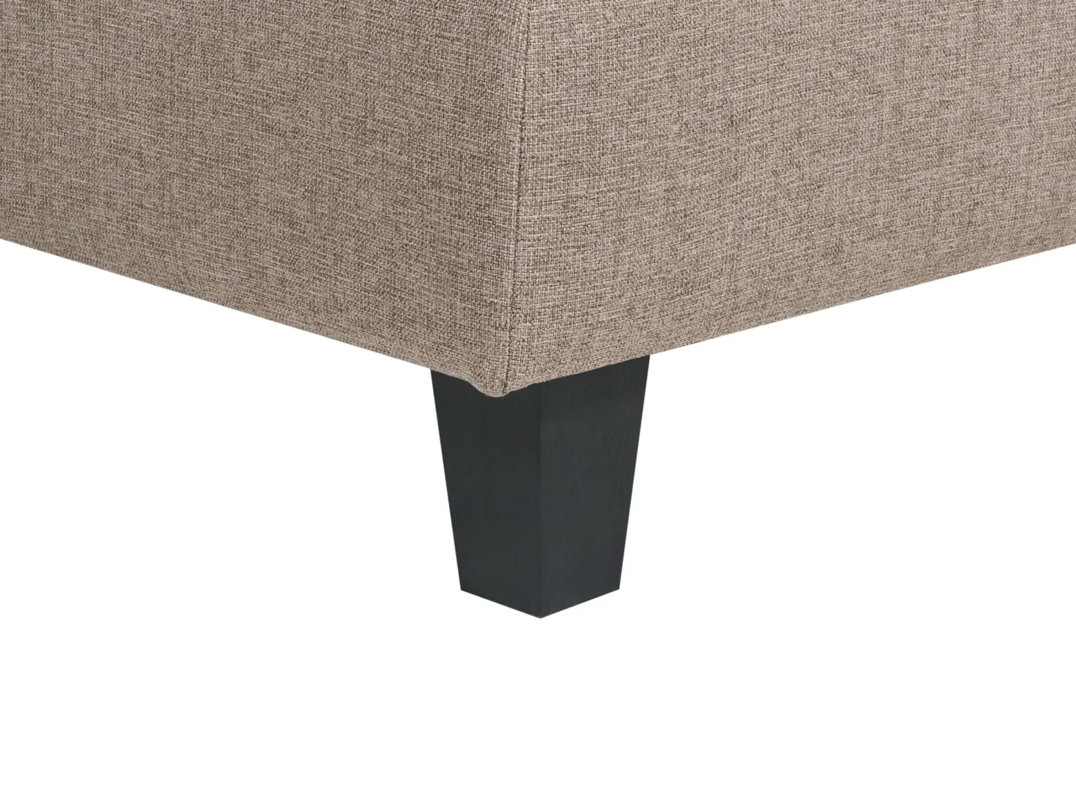 Narożna sofa modułowa tapicerowana 4-osobowa brązowa