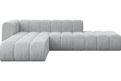 Narożnik lewostronny modułowy Zuvon-L1 - 296x177x70 cm Szary