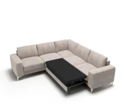 Narożnik Aria Max 250x250 cm – klasyczny z poduszkami, funkcja spania