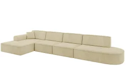 Narożnik lewostronny bez funkcji spania IREA-L3-v3 412x165x77 Beżowy