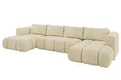 Narożnik uniwersalny z funkcją spania CLOUD-U 405x185x90 cm Beżowy