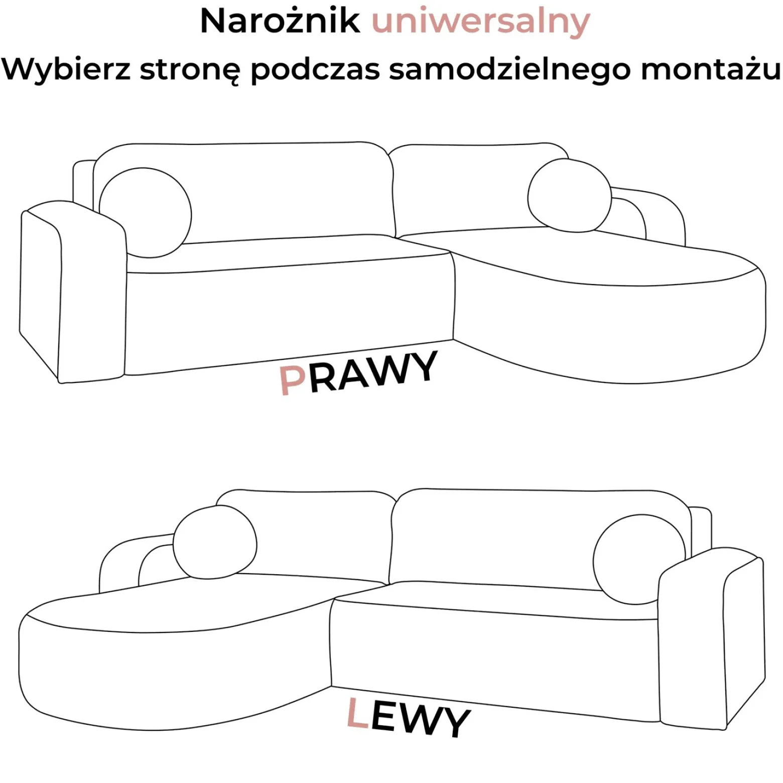 Narożnik VENUS z funkcją spania i pojemnikiem, Poso 27