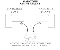 Narożnik w kształcie L, z funkcją spania, do salonu, Juka Terra, szary (28)