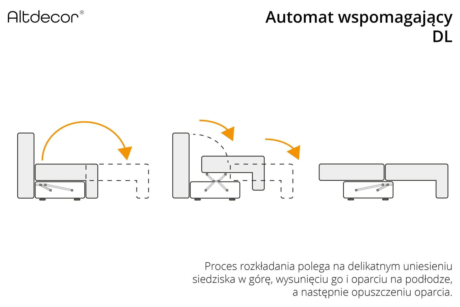Narożnik z funkcją spania i pojemnikiem ALESIA-L 231x140x90 cm Beżowy