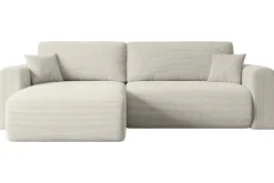 Narożnik z funkcją spania i pojemnikiem ORRO-L - 272x145x83cm Kremowy