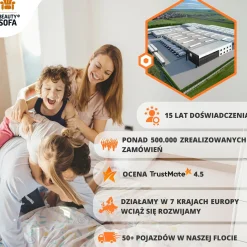 Narożnik z funkcją spania NOEL U - zielony BOUCLE