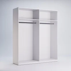 Nowoczesna Biała Szafa uchylna 4 drzwiowa Garderoba