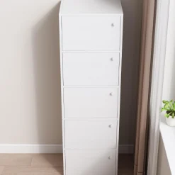 Nowoczesna pojemna komoda szafka duża biała skandynawski loft retro