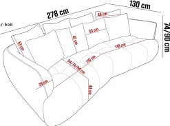 Nowoczesna Sofa BESSO Wersal