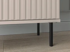 Nowoczesna Szafa 55 Cm Ryflowane Fronty Kaszmir Beż Glamour Przedpokój