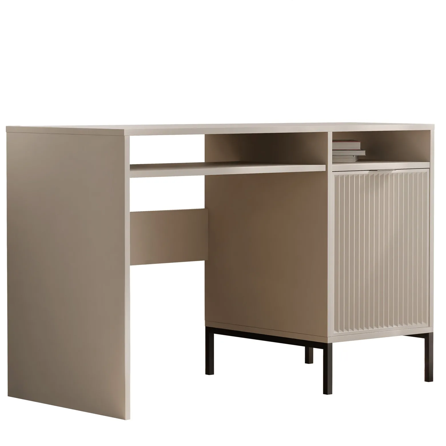 Nowoczesne biurko WAVE 120 cm na nóżkach - kaszmir