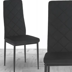 Nowoczesne krzesło kuchnia jadalnia salon tapicerowane Mark II KT117 czarne