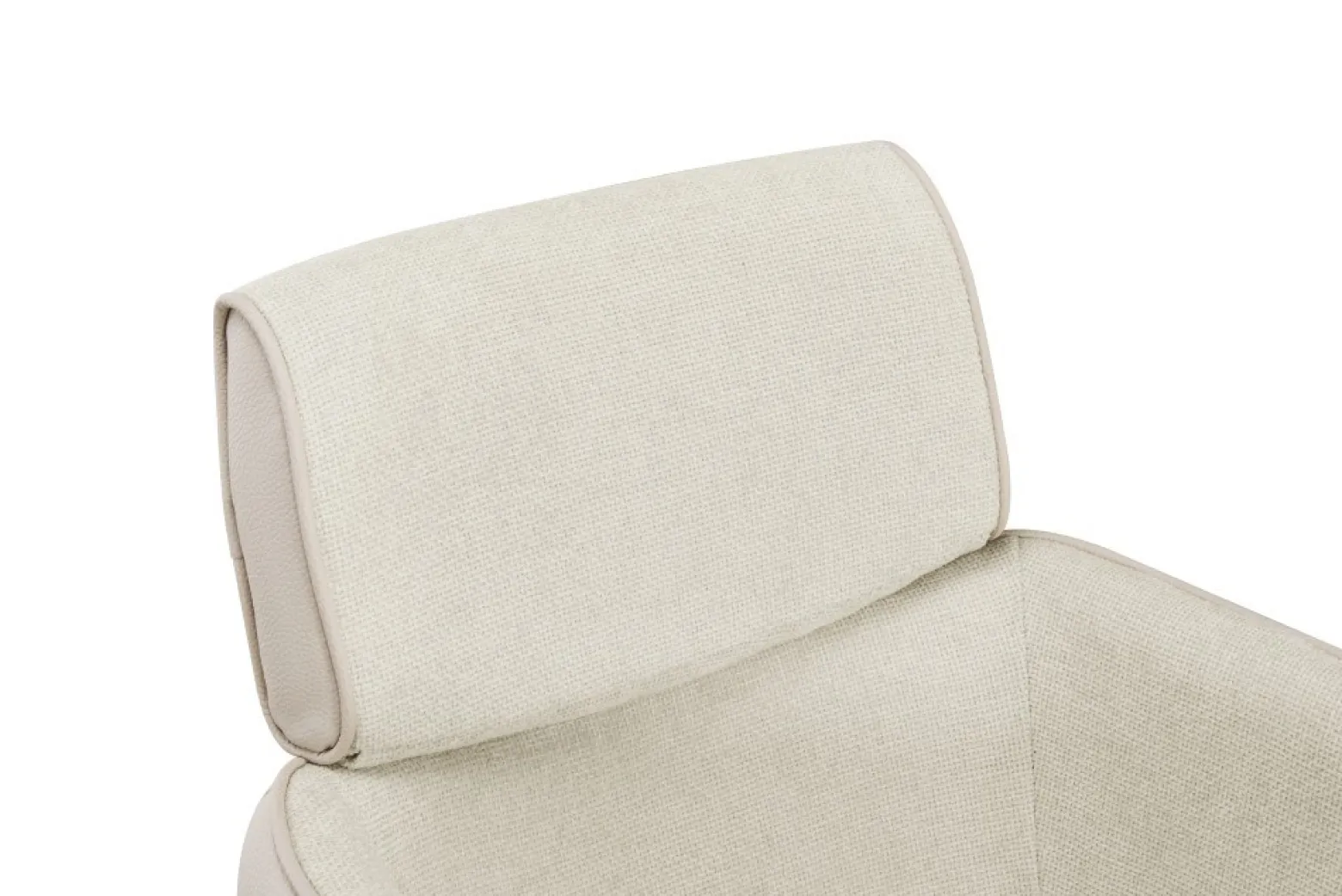 Nowoczesne krzesło RYKER beżowe do kuchni i salonu obrotowe