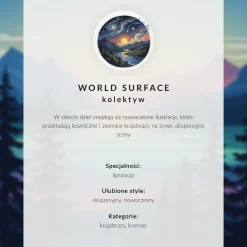 Nowoczesne plakaty A4 Dwie palmy murale kontrast projektu World Surface