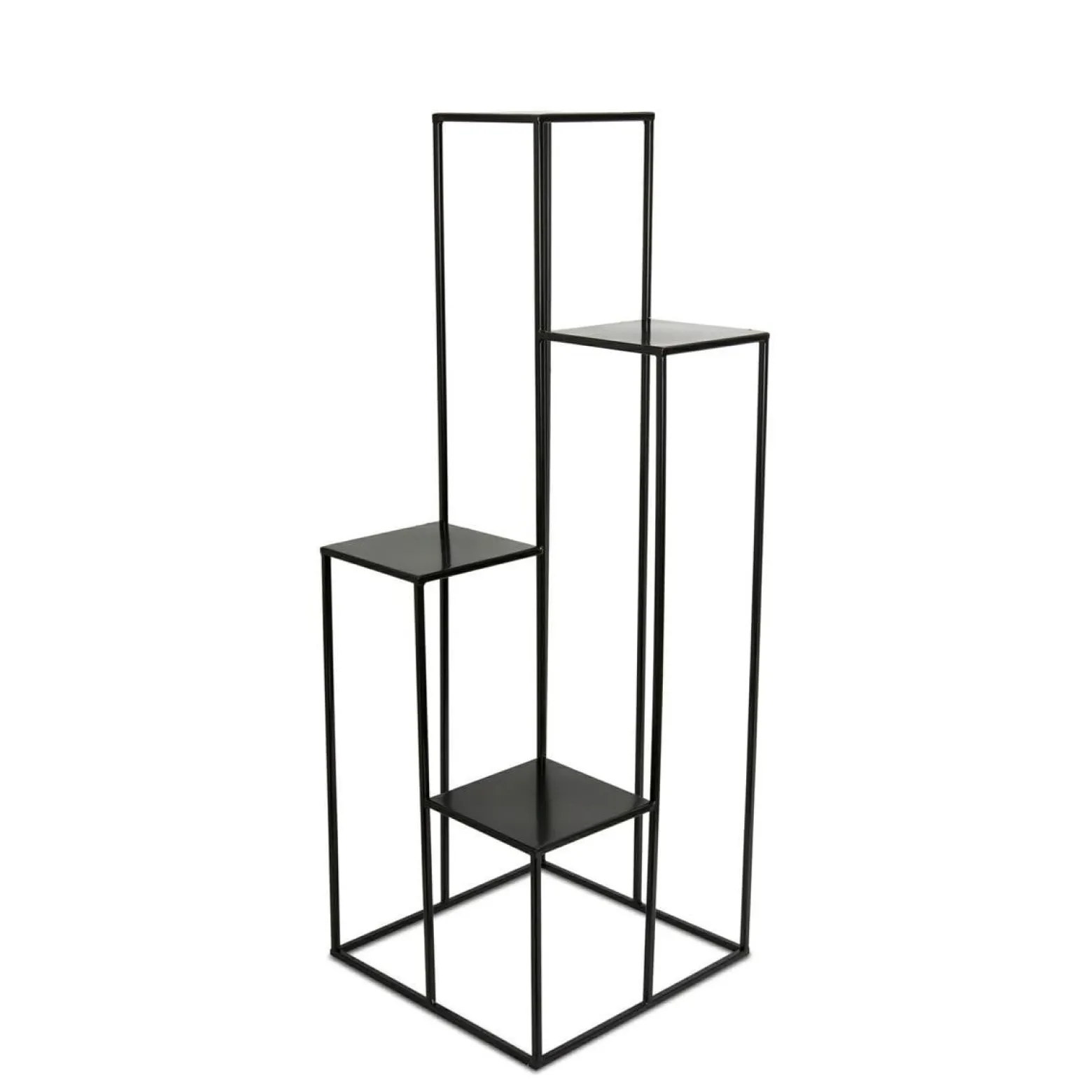 Nowoczesny kwietnik stojak czarny 110 cm LOFT