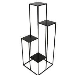 Nowoczesny kwietnik stojak czarny 110 cm LOFT