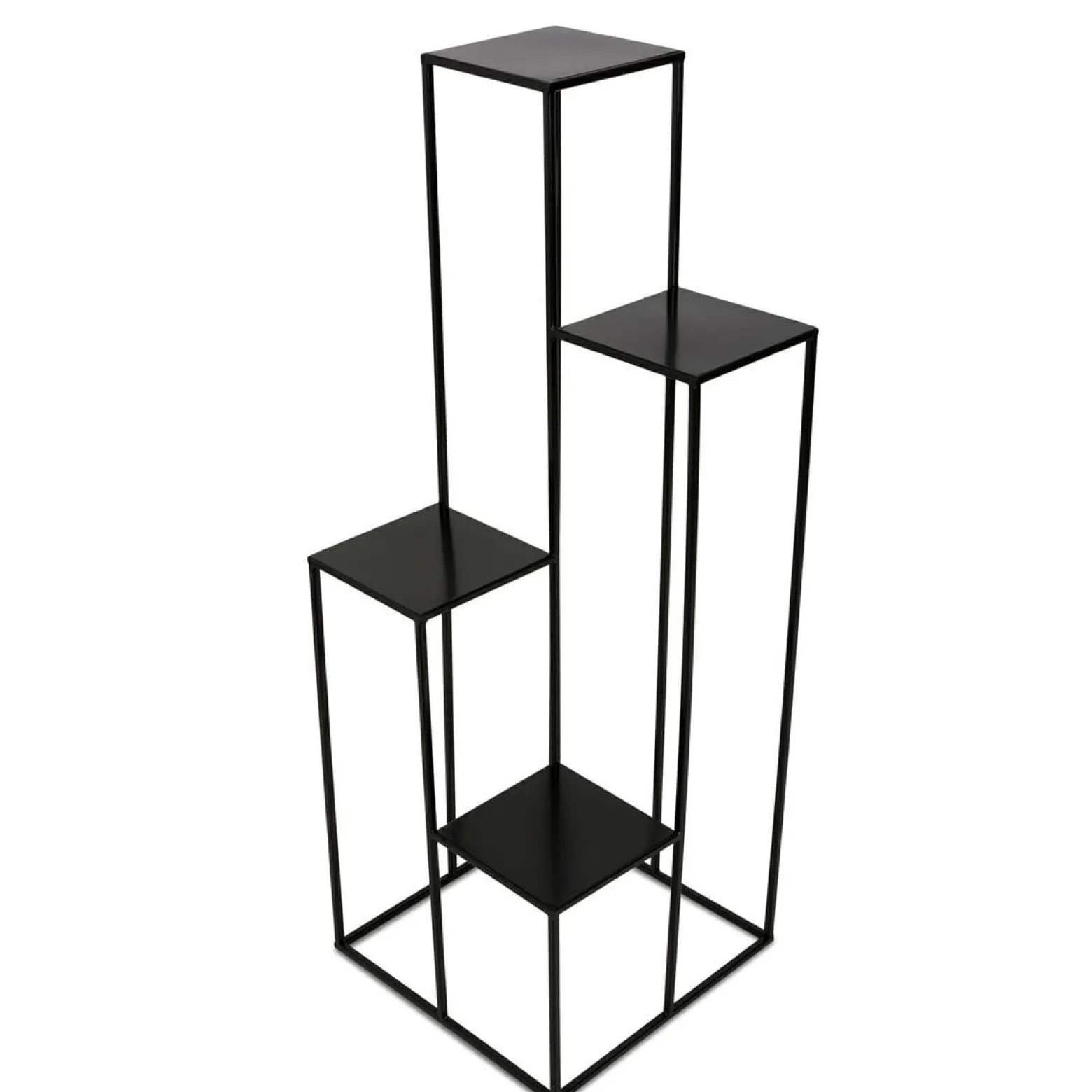Nowoczesny kwietnik stojak czarny 110 cm LOFT