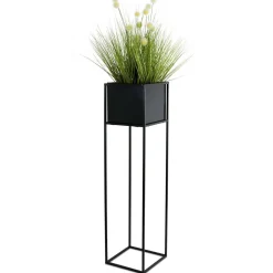 Nowoczesny kwietnik stojak czarny 90 cm LOFT