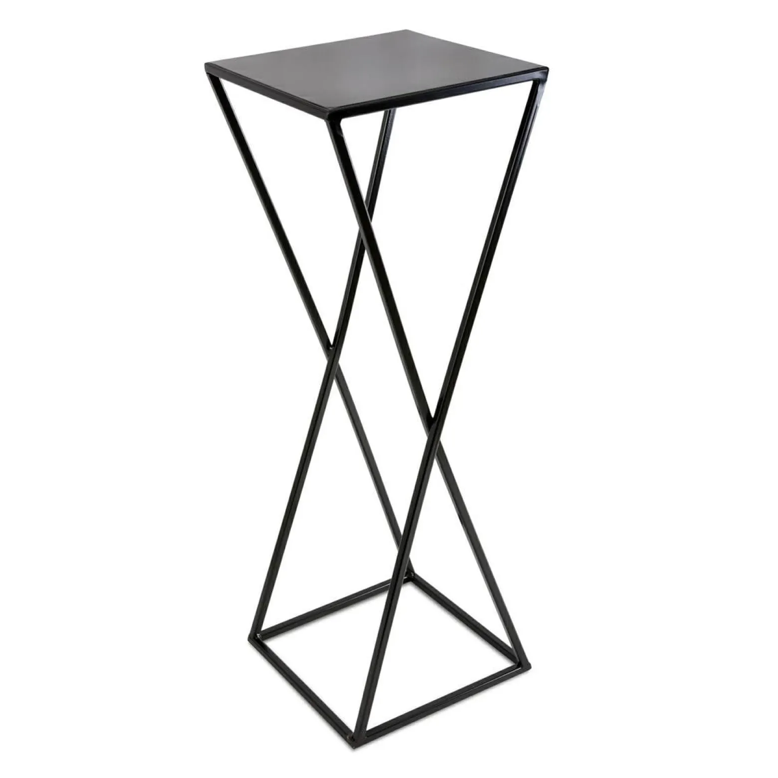 Nowoczesny kwietnik stojący 70 cm czarny LOFT