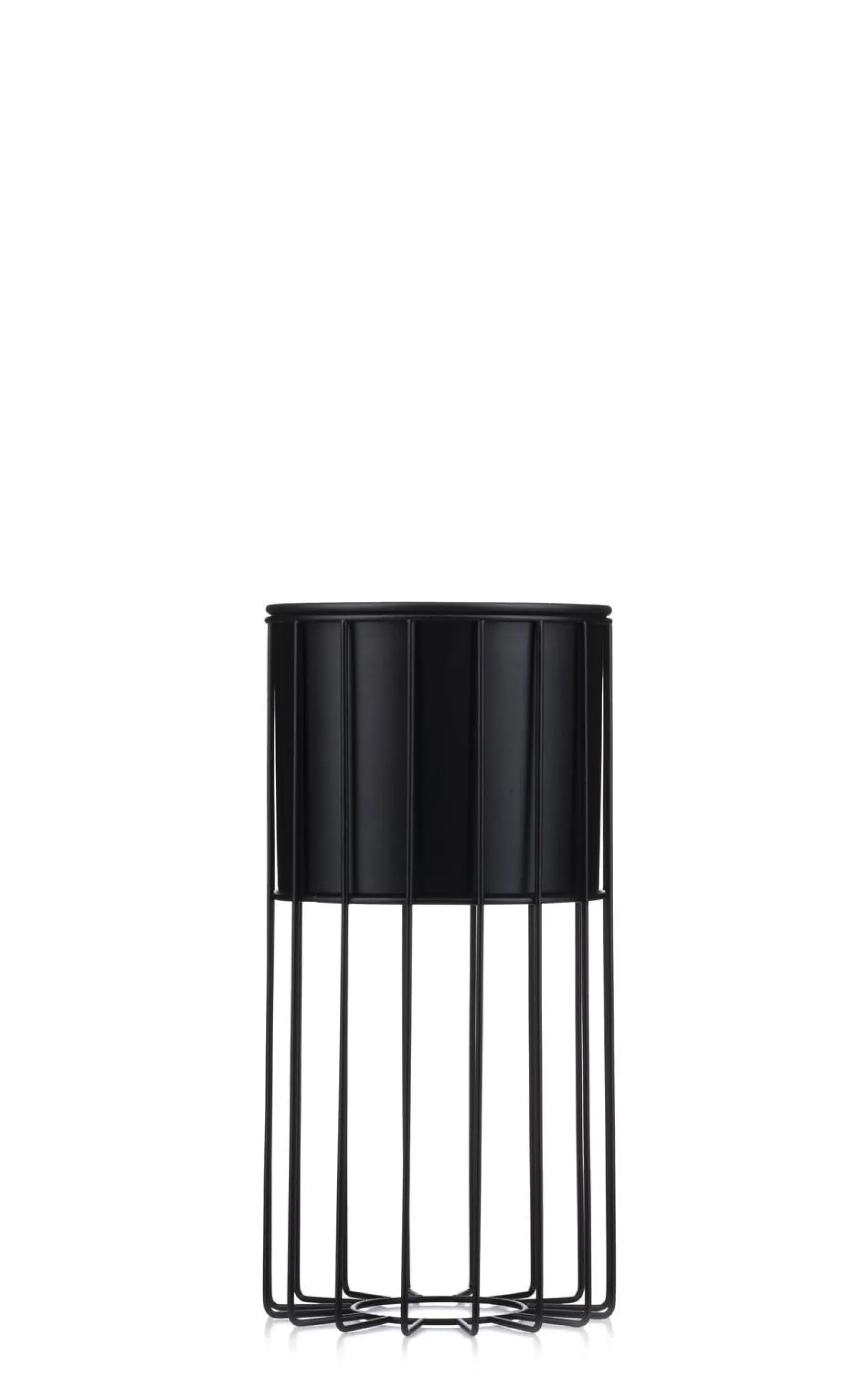 Nowoczesny kwietnik z osłonką 42 cm LOFT metalowy