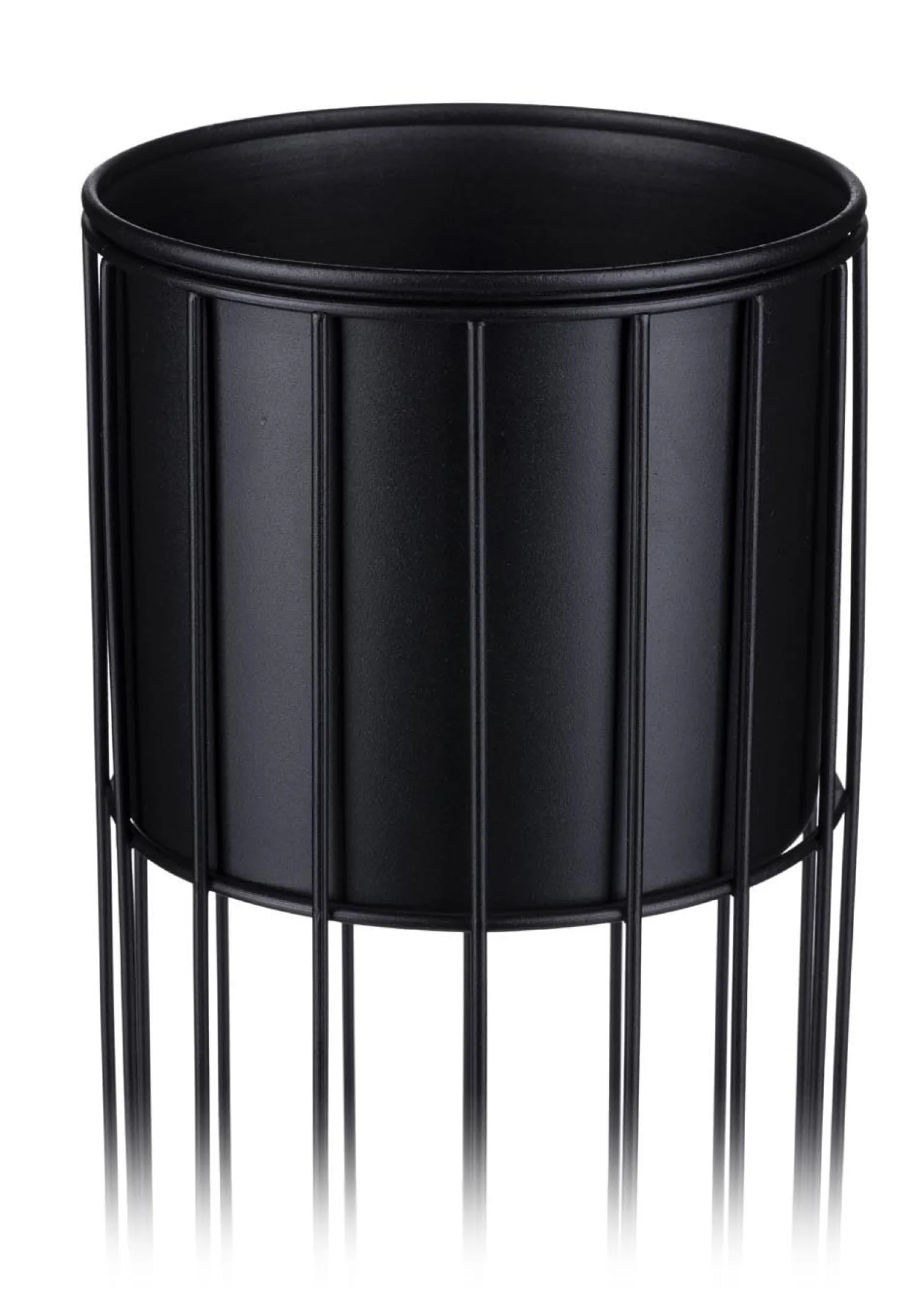 Nowoczesny kwietnik z osłonką 42 cm LOFT metalowy