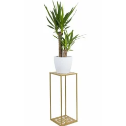 Nowoczesny stojący kwietnik 60 cm złoty