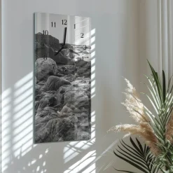 Nowoczesny zegar 30x60 Kamienie cichy mechanizm salon