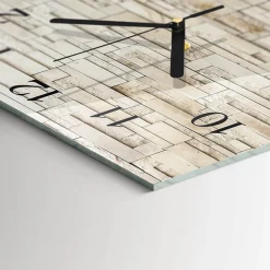 Nowoczesny zegar 30x30 Mur Kamienny design na ścianę