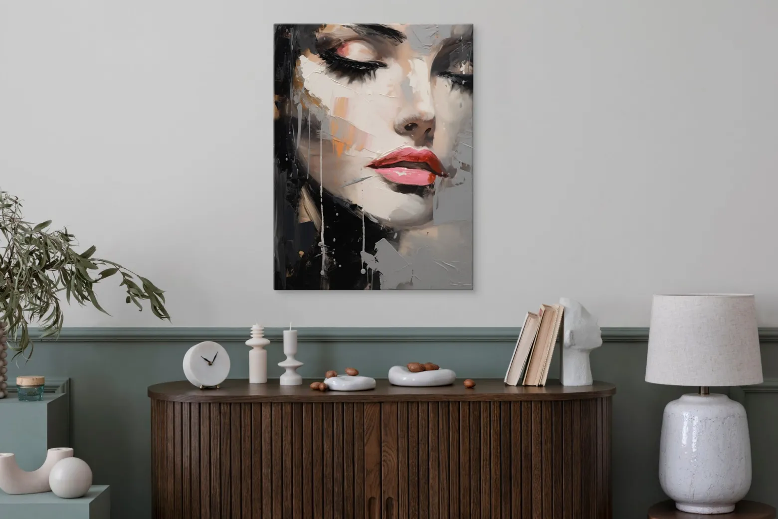 Obraz Canvas Nowoczesny Portret Kobiety 20x30cm