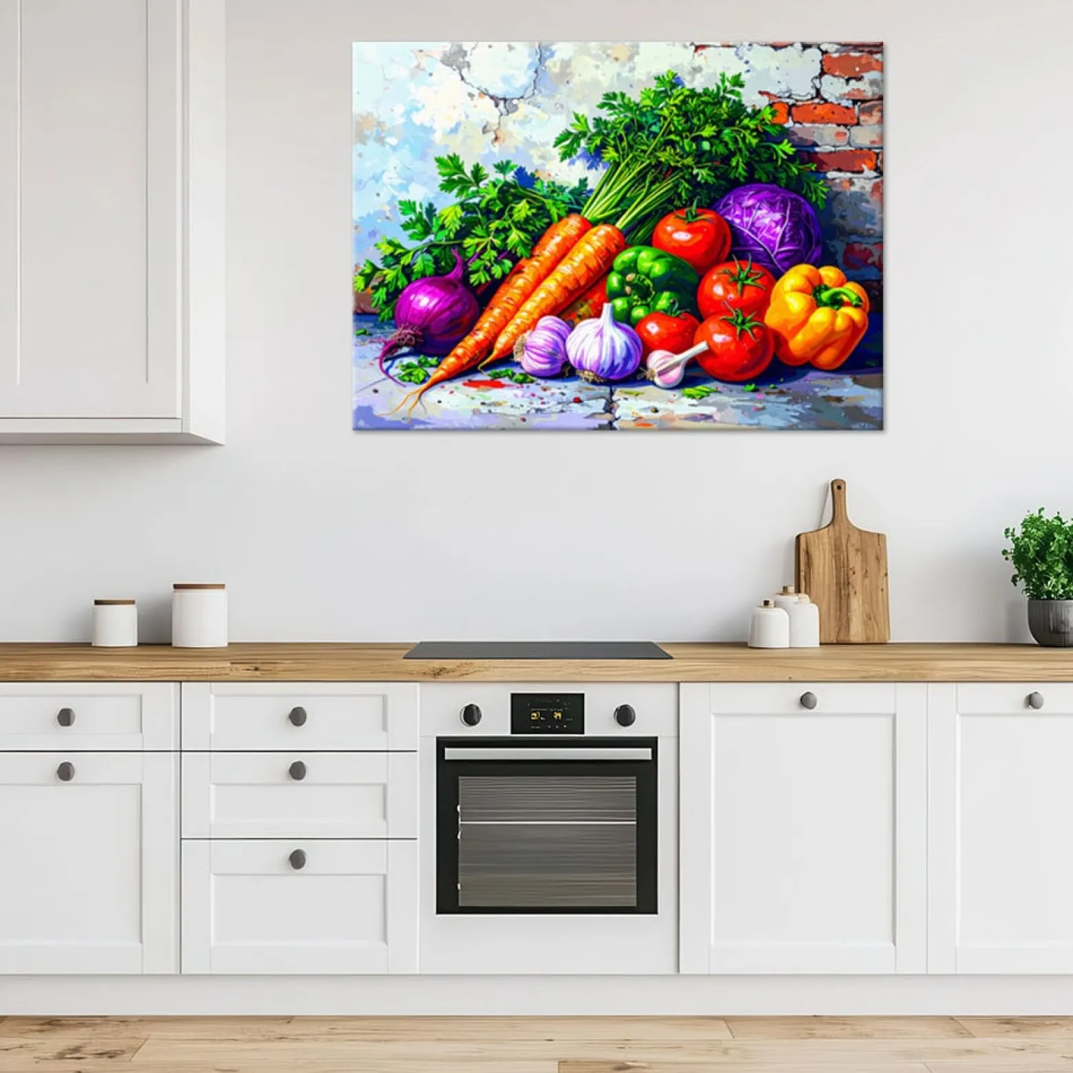 Obraz do kuchni jadalni, Kolorowe Warzywa Rośliny 30x20