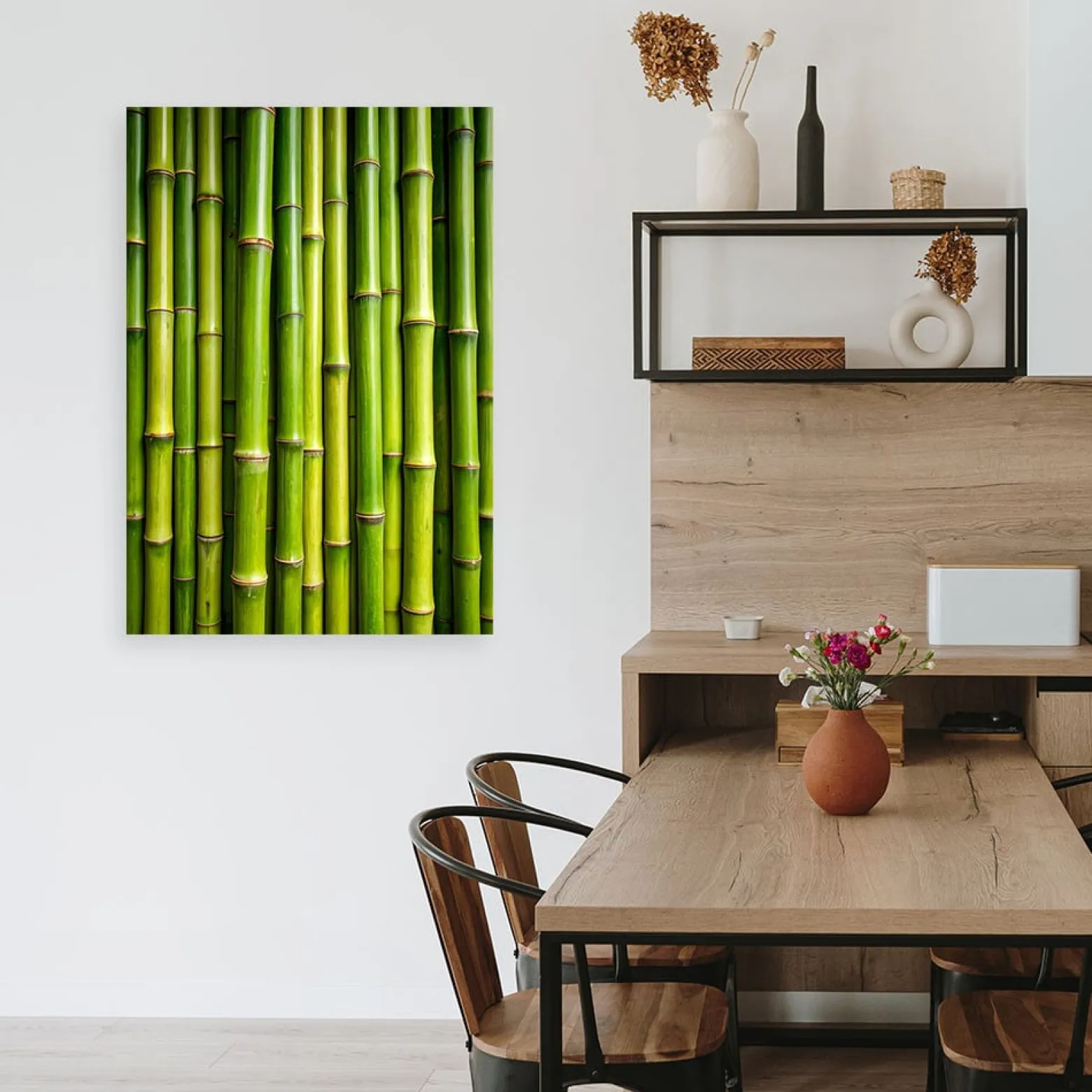 Obraz do salonu biura kuchni, Zielony bambus rośliny 20x30