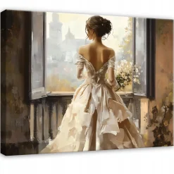 Obraz Kobieta Sztuka Art Do Sypialni Salonu Kuchni Na Płótnie 60X40