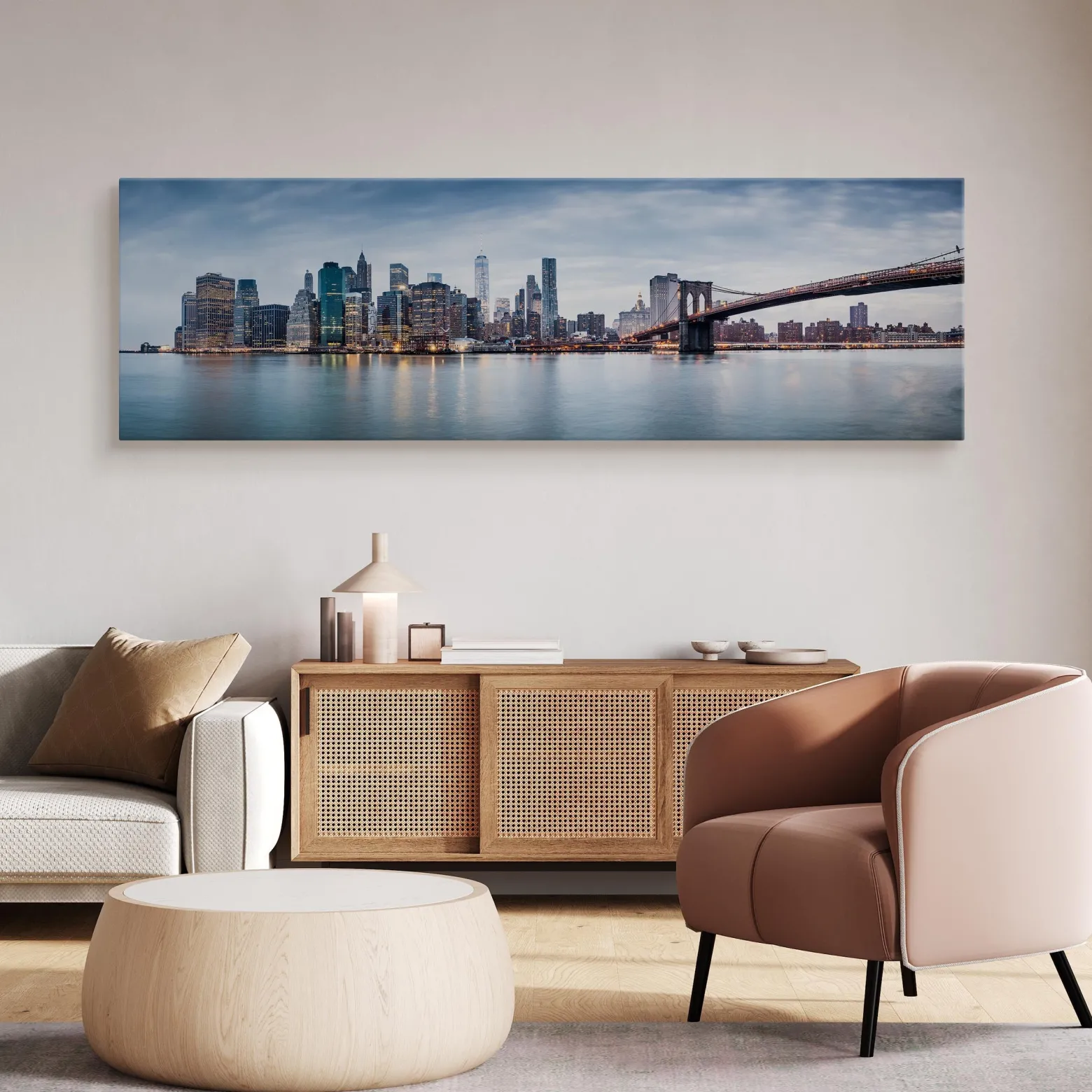 Obraz Panoramiczny Panorama Nowego Jorku 145x45cm