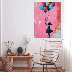 Obraz Abstrakcja Banksy Dziewczynka Do Sypialni Salonu Kuchni 60X40