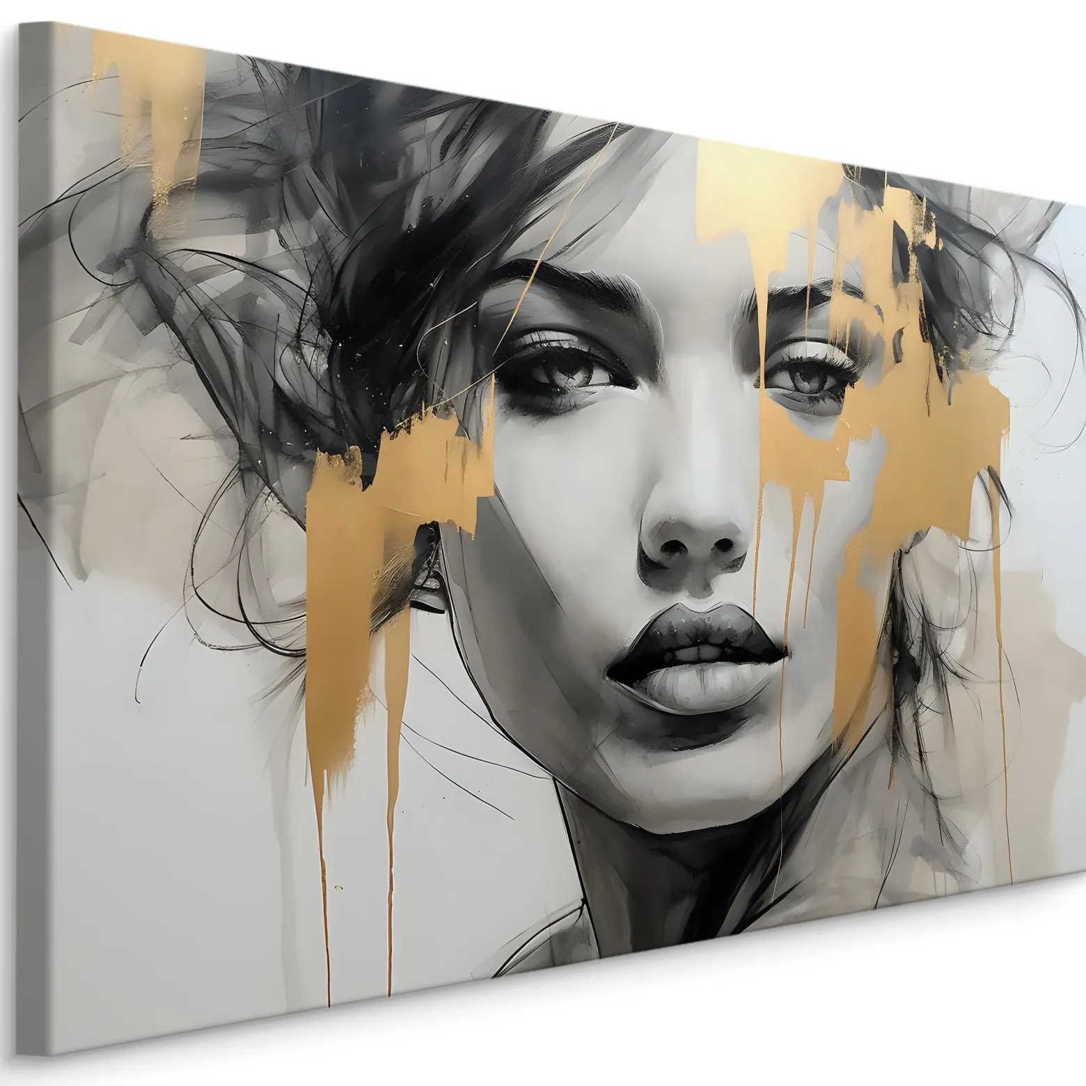 Obraz Abstrakcyjny Portret Kobiety W Stylu Glamour 30x20cm