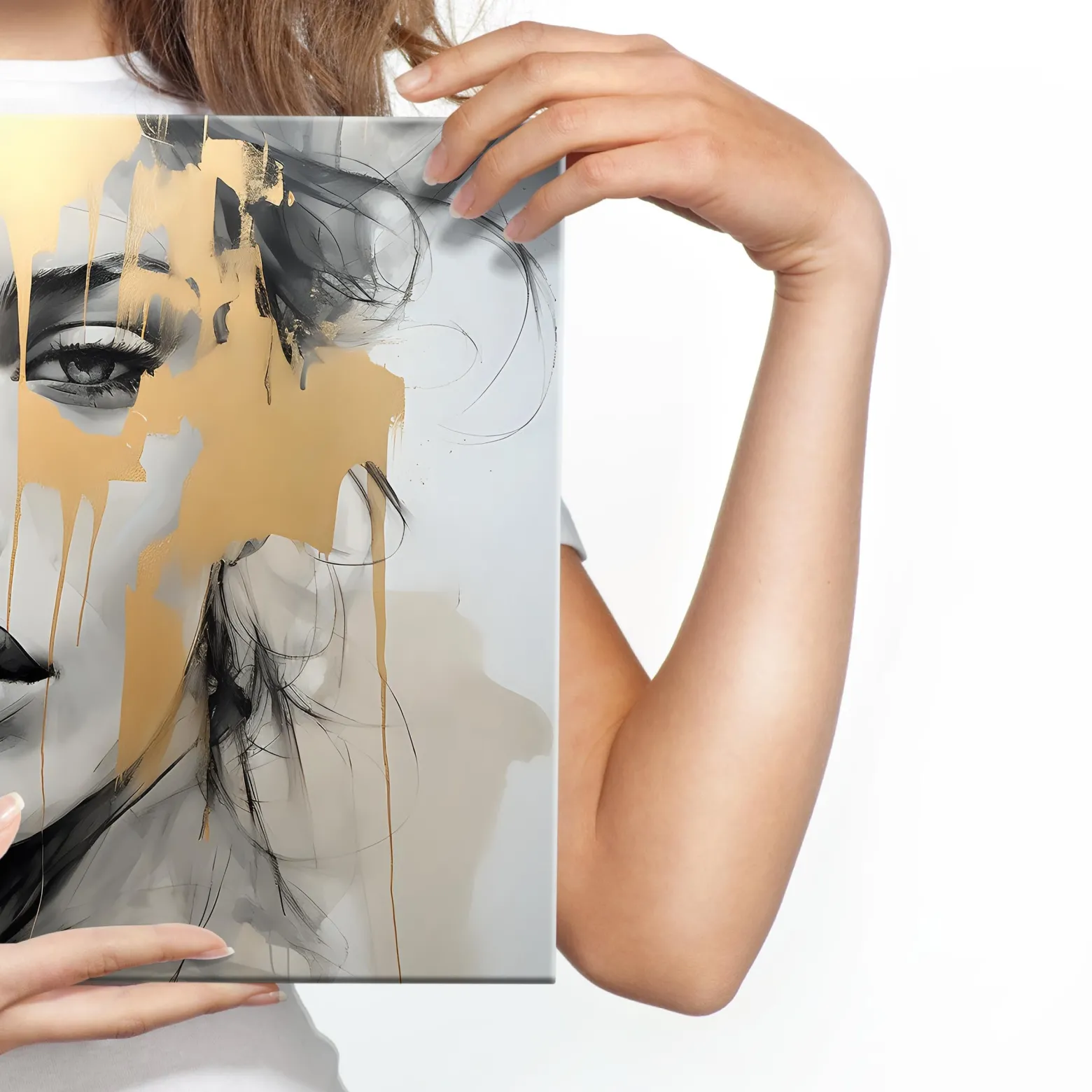 Obraz Abstrakcyjny Portret Kobiety W Stylu Glamour 30x20cm