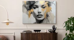 Obraz Abstrakcyjny Portret Kobiety W Stylu Glamour 30x20cm
