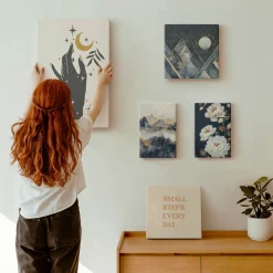 Obraz canvas 5 części Boho hasła|20x30, 30x30, 40x60|Wallfluent